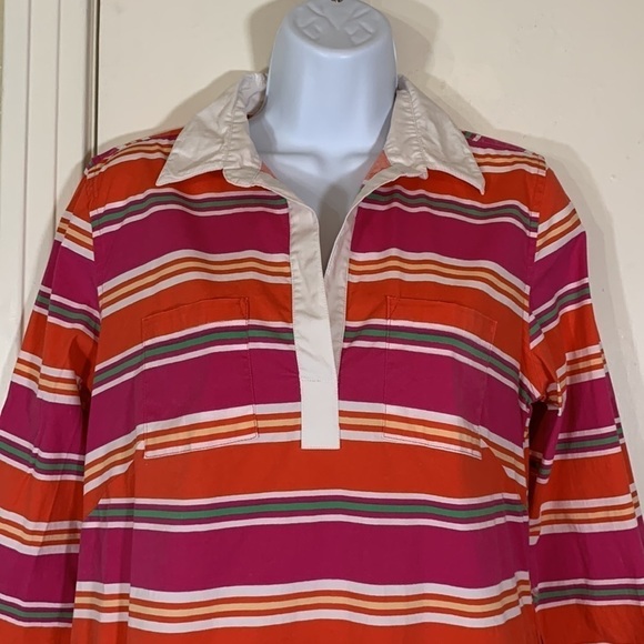 Tizzie Cotton Mini Striped Dress, S - Picture 2 of 11